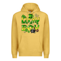 Antique Gold Lucky Boy St. Patrick's Day Premium Hoodie - HowdyJamesFarm