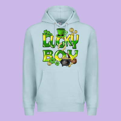 Lucky Boy St. Patrick's Day Premium Hoodie Designed By Howdyjamesfarm