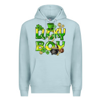 Blue Mist Lucky Boy St. Patrick's Day Premium Hoodie - HowdyJamesFarm