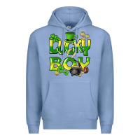 Colony Blue Lucky Boy St. Patrick's Day Premium Hoodie - HowdyJamesFarm