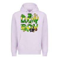 Lilac Lucky Boy St. Patrick's Day Premium Hoodie - HowdyJamesFarm