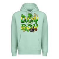 Seafoam Lucky Boy St. Patrick's Day Premium Hoodie - HowdyJamesFarm