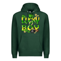 Sports Green Lucky Boy St. Patrick's Day Premium Hoodie - HowdyJamesFarm