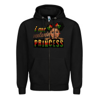 Black i am melanin princess black peekaboo Zipper Hoodie - CowGirlArtShop