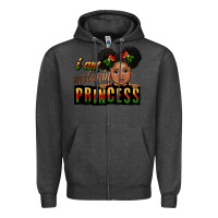 Charcoal Heather i am melanin princess black peekaboo Zipper Hoodie - CowGirlArtShop