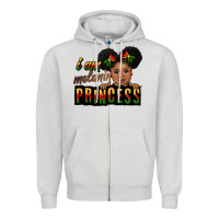 Dove Grey i am melanin princess black peekaboo Zipper Hoodie - CowGirlArtShop