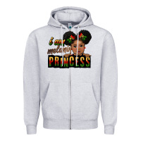 Heather Grey i am melanin princess black peekaboo Zipper Hoodie - CowGirlArtShop