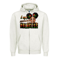 Oatmeal Heather i am melanin princess black peekaboo Zipper Hoodie - CowGirlArtShop