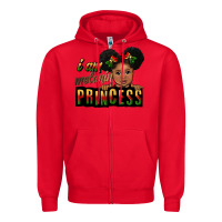 Red i am melanin princess black peekaboo Zipper Hoodie - CowGirlArtShop
