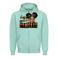 Seafoam i am melanin princess black peekaboo Zipper Hoodie - CowGirlArtShop