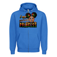True Royal i am melanin princess black peekaboo Zipper Hoodie - CowGirlArtShop