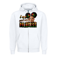 White i am melanin princess black peekaboo Zipper Hoodie - CowGirlArtShop