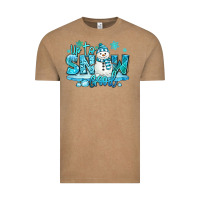 Vintage Coffee up to snow good winter snowman Vintage Tee - MaliasSmallBusiness