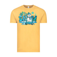 Vintage Mustard up to snow good winter snowman Vintage Tee - MaliasSmallBusiness