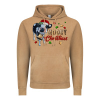 Mooey Christmas Vintage Hoodie | Teevron