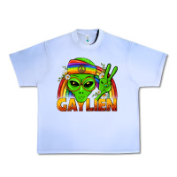 Grape Ice Gaylien LGBTQ Pride Urban Heavy Tee - BundleAndBundleShop