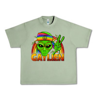 Oil Green Gaylien LGBTQ Pride Urban Heavy Tee - BundleAndBundleShop
