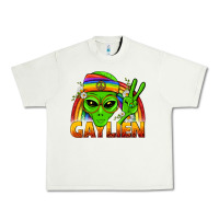 Pistachio Gaylien LGBTQ Pride Urban Heavy Tee - BundleAndBundleShop