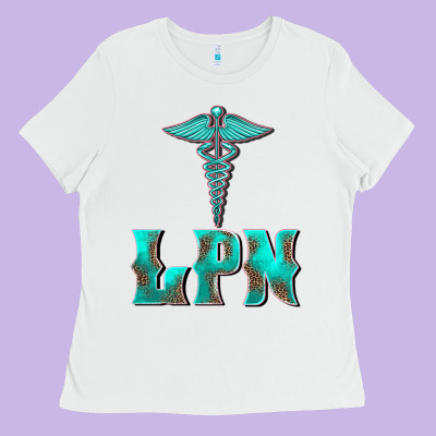 Licensed Practical Nurse Medical Symbol Ladies Tee Designed By Barkaloodesign