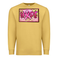 Antique Gold Hope Breast Cancer Premium Sweatshirt - FaDigitalArtStudio