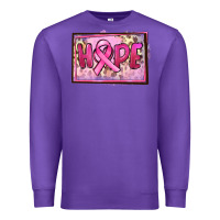 Purple Hope Breast Cancer Premium Sweatshirt - FaDigitalArtStudio