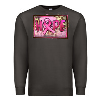Smoke Hope Breast Cancer Premium Sweatshirt - FaDigitalArtStudio