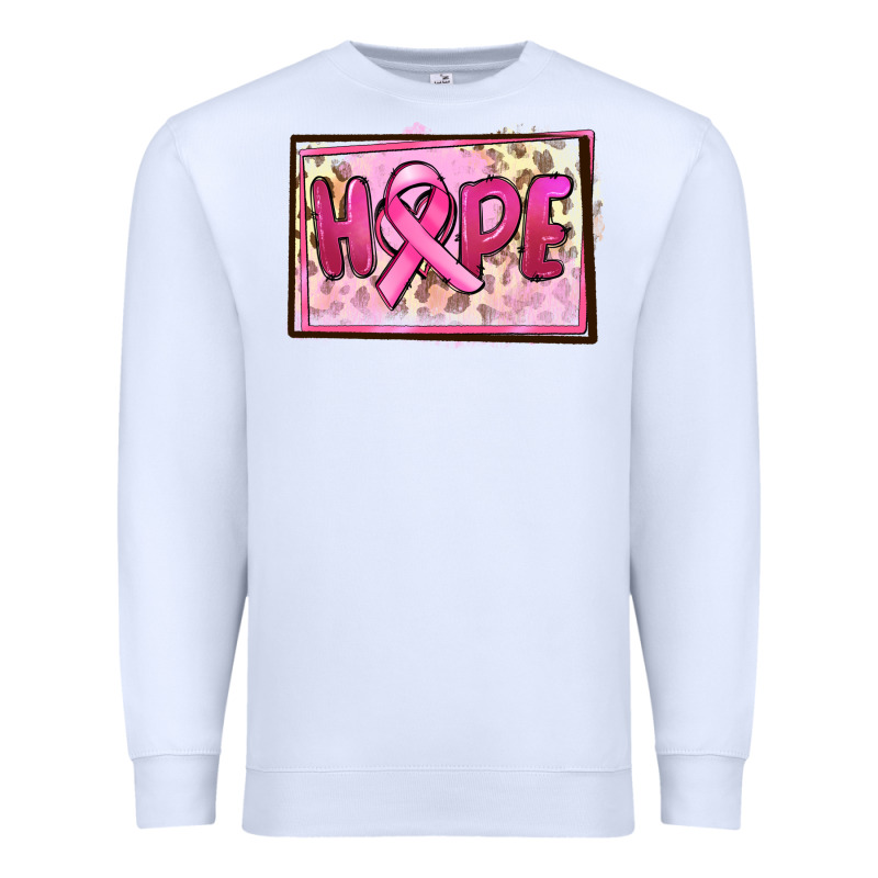 Hope Breast Cancer Premium Sweatshirt by FaDigitalArtStudio | Teevron