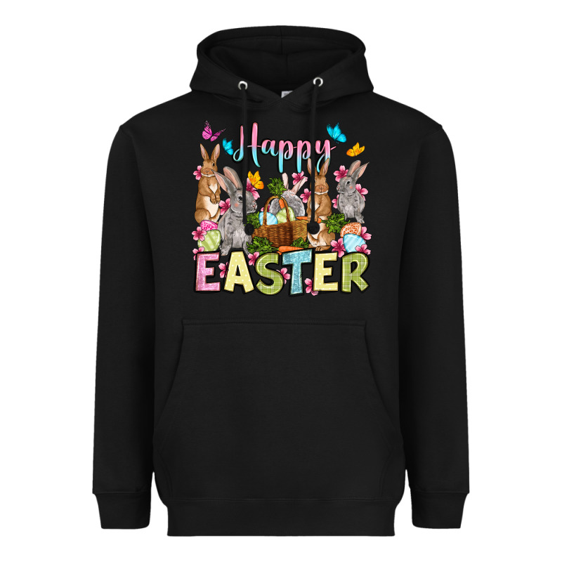 Happy Easter Bunnys Heavyweight Hoodie by OliviaCreatesArt | Teevron