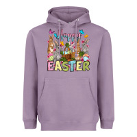 Lavender Happy Easter bunnys Heavyweight Hoodie - OliviaCreatesArt