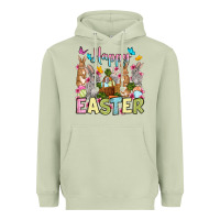 Matcha Happy Easter bunnys Heavyweight Hoodie - OliviaCreatesArt