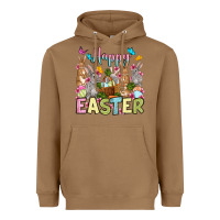 Toasted Coconut Happy Easter bunnys Heavyweight Hoodie - OliviaCreatesArt