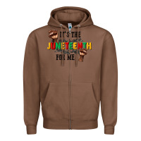 Chestnut its the juneteenth for me Zipper Hoodie - CowGirlArtShop