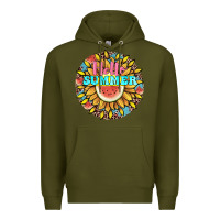 Army Green hello summer Premium Hoodie - JahusDesignShop