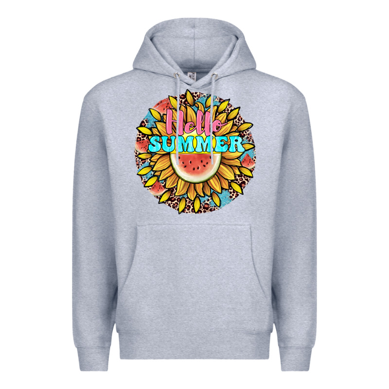 Hello Summer Premium Hoodie by JahusDesignShop | Teevron