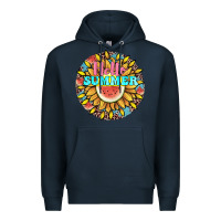 Navy hello summer Premium Hoodie - JahusDesignShop