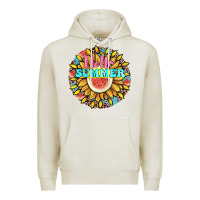 Oatmeal Heather hello summer Premium Hoodie - JahusDesignShop