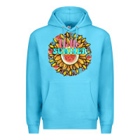 Ocean Blue hello summer Premium Hoodie - JahusDesignShop