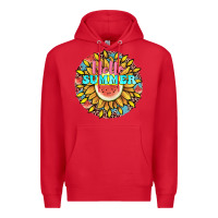 Red hello summer Premium Hoodie - JahusDesignShop