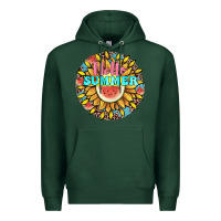 Sports Green hello summer Premium Hoodie - JahusDesignShop