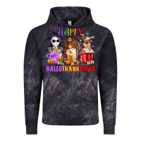 Cloud Black happy hallothanksmas Vintage Hoodie - MaliasSmallBusiness