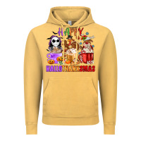 Vintage Mustard happy hallothanksmas Vintage Hoodie - MaliasSmallBusiness