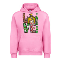 Fuchsia Pink Love Come Down Urban Hoodie - CowhideDigitalArt