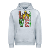 Heather Grey Love Come Down Urban Hoodie - CowhideDigitalArt