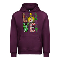 Mauve Wine Love Come Down Urban Hoodie - CowhideDigitalArt