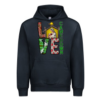 Navy Love Come Down Urban Hoodie - CowhideDigitalArt