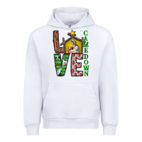 White Love Come Down Urban Hoodie - CowhideDigitalArt