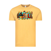 Vintage Mustard gobble with thanksgiving turkeys Vintage Tee - MaliasSmallBusiness