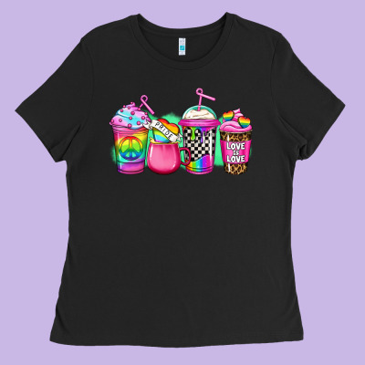 Lgbtq Coffee Ladies Tee Designed By Jasminsmagicworld