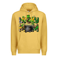 Antique Gold lucky mom St. Patrick's Premium Hoodie - HowdyJamesFarm