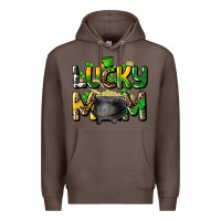 Coffee lucky mom St. Patrick's Premium Hoodie - HowdyJamesFarm